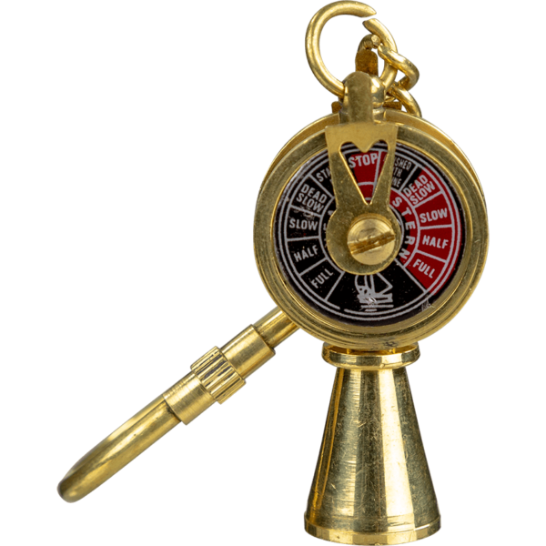 Brass Telegraph Keychain