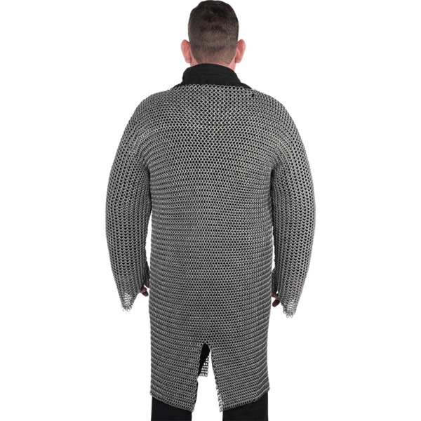 Aluminum and Rubber Long Sleeve Chainmail Hauberk