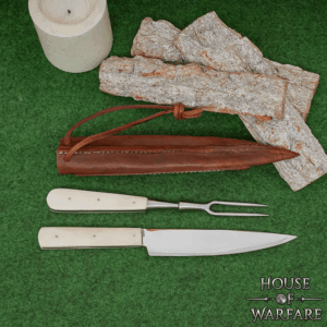 Bone Handle Cutlery Set with Sheath