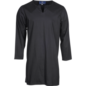 Mens Long Sleeve Viking Undertunic - Black