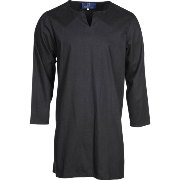 Mens Long Sleeve Viking Undertunic - Black