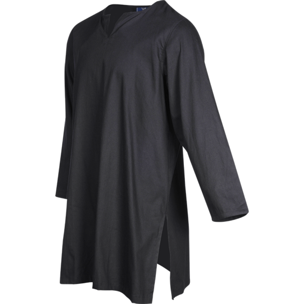 Mens Long Sleeve Viking Undertunic - Black