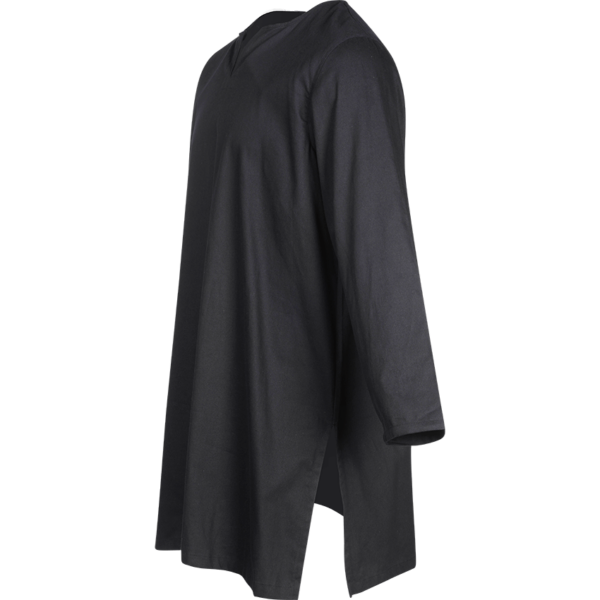 Mens Long Sleeve Viking Undertunic - Black