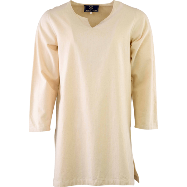 Mens Long Sleeve Viking Undertunic - Natural