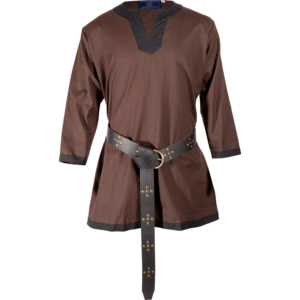 Basic Medieval Tunic - Brown with Black