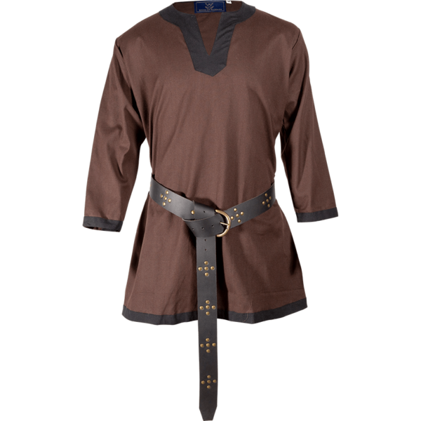 Basic Medieval Tunic - Brown with Black