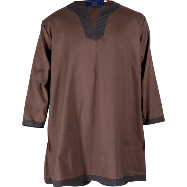 Basic Medieval Tunic - Brown with Black