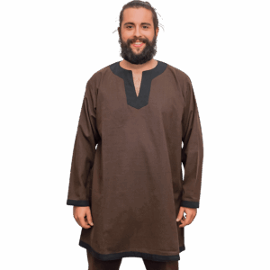 Basic Medieval Tunic - Brown with Black