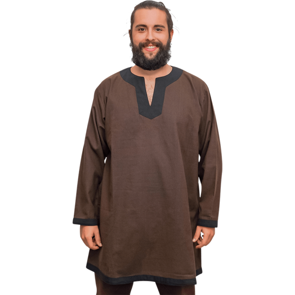 Basic Medieval Tunic - Brown with Black