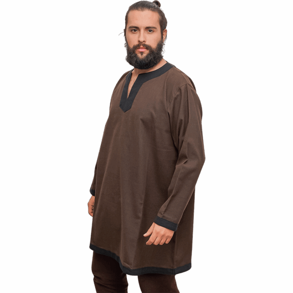 Basic Medieval Tunic - Brown with Black