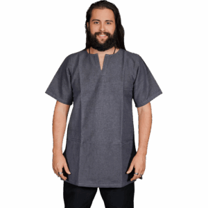 Mens Half Sleeve Viking Undertunic - Grey