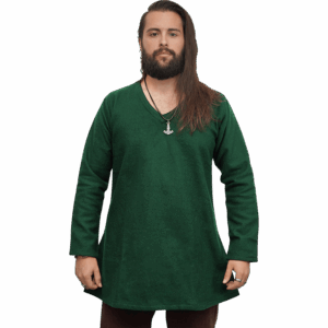 Long Sleeve Wool Tunic - Green