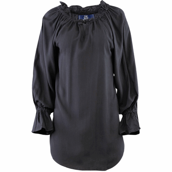 Ladies Pirate Blouse - Black