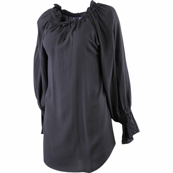 Ladies Pirate Blouse - Black