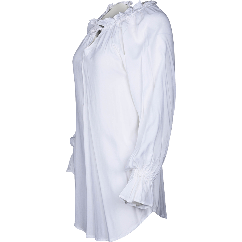 ruffled white pirate shirt