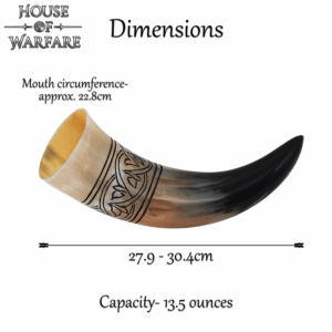Floral Knotwork Drinking Horn