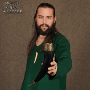 Knotwork Rim Drinking Horn
