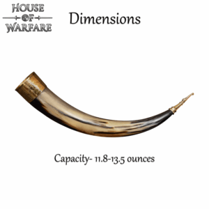 Elegant Floral Drinking Horn
