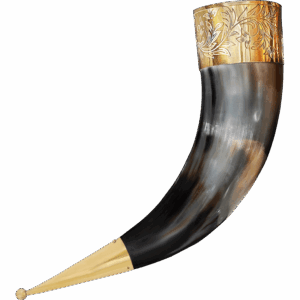 Leaf Rim Drinking Horn