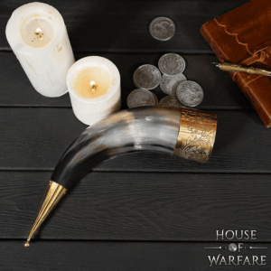 Leaf Rim Drinking Horn