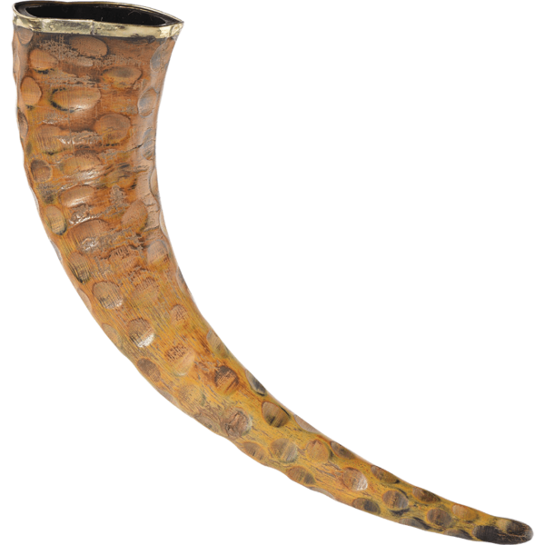 Rippled Drinking Horn