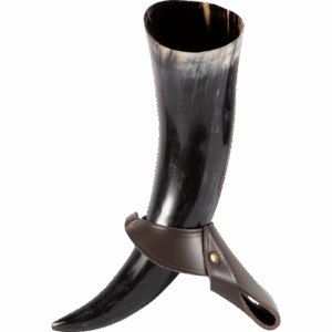 Estrid Drinking Horn with Leather Stand