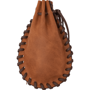 Medium Laced Leather Pouch