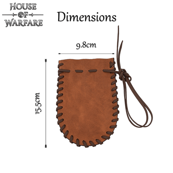 Medium Laced Leather Pouch