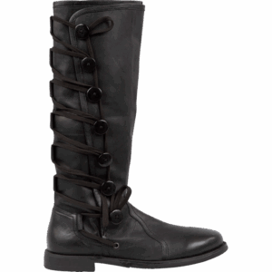 Medieval Knight Boots - Black
