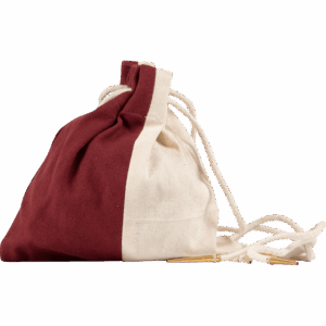 Two Color Cotton Drawstring Pouch