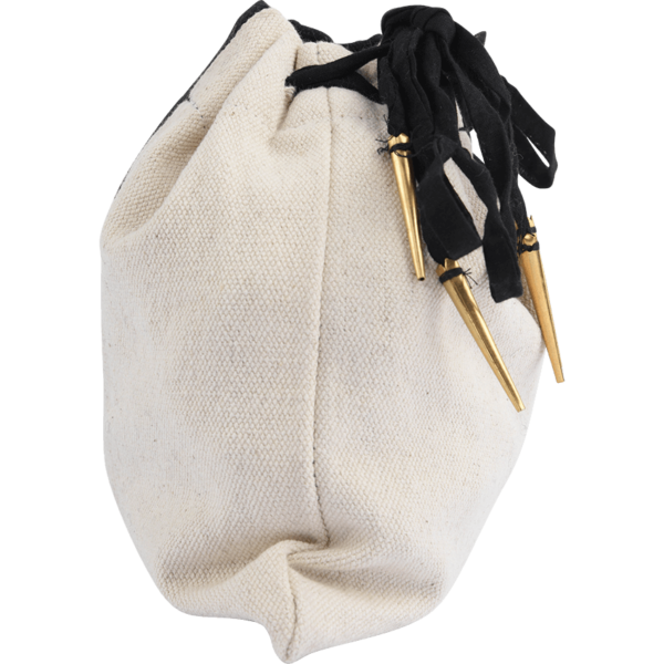 Two Color Cotton Drawstring Pouch