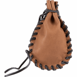 Small Laced Leather Pouch