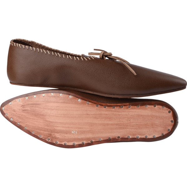 Brown Medieval Peasant Shoes