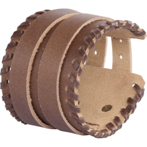 Buckled Leather Bracelet - Brown