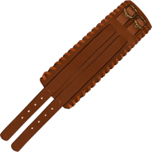 Buckled Leather Bracelet - Brown