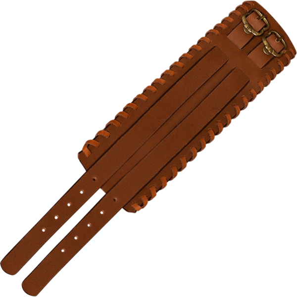 Buckled Leather Bracelet - Brown