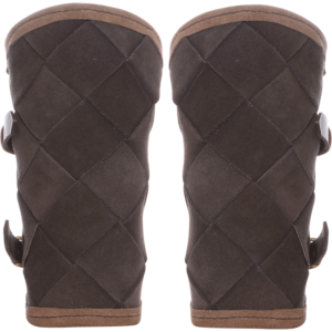 Leather Viking Bracers - Brown