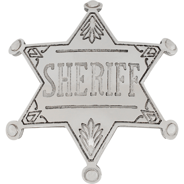 Nickel Western Sheriff Badge