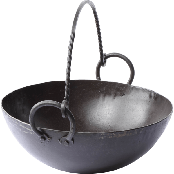 Round Medieval Cooking Pan
