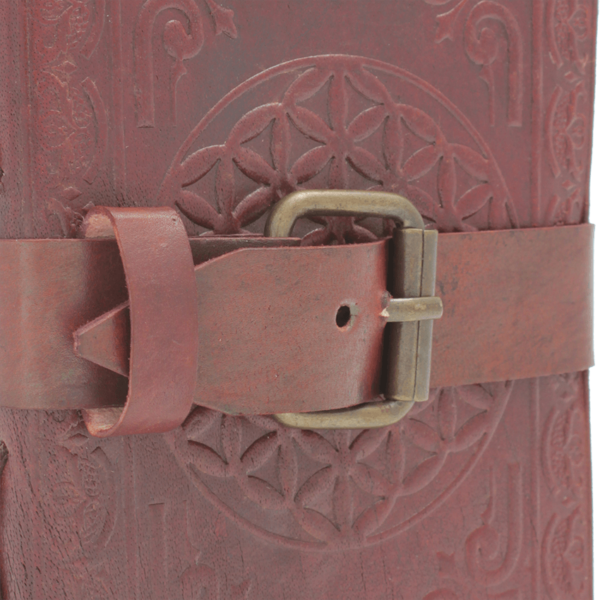 Small Buckled Leather Diary