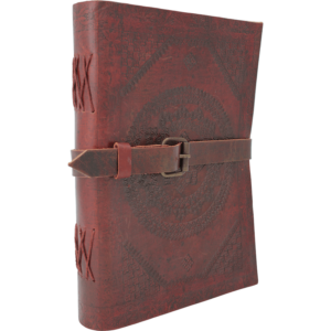 Large Buckled Leather Diary
