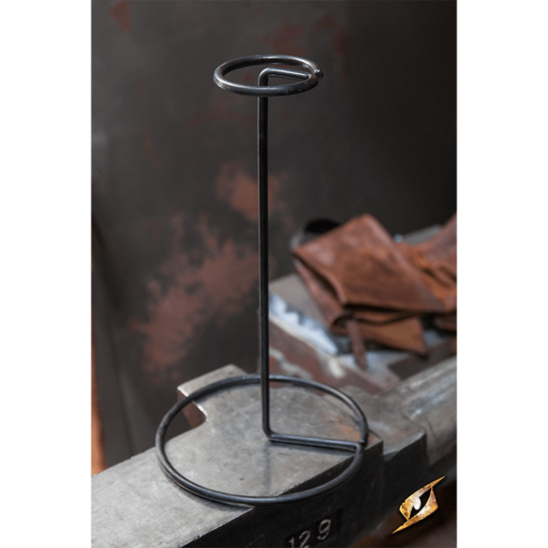 Black Metal Helmet Stand