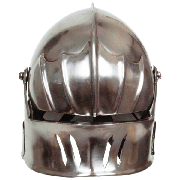Gothic Sallet Helmet - Steel Finish