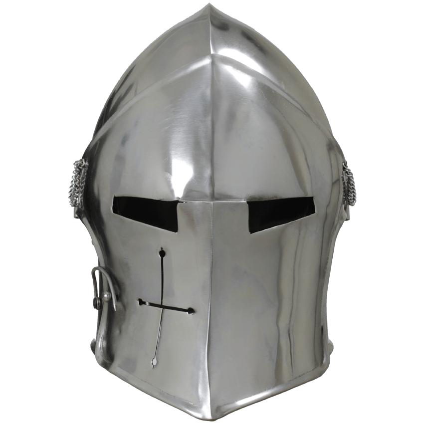 Visored Barbute Steel Helmet Metal Armour Ideal For Events LARP & Re-enactment 