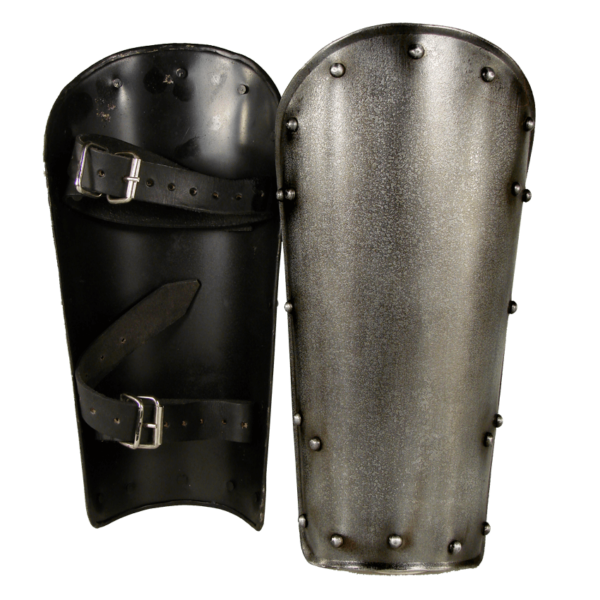 Dark Warrior Steel Greaves