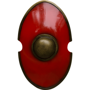 Red Elliptical LARP Shield