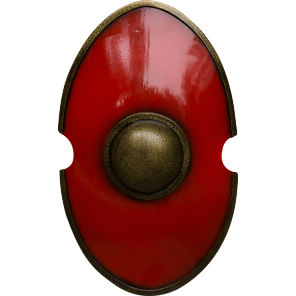 Red Elliptical LARP Shield