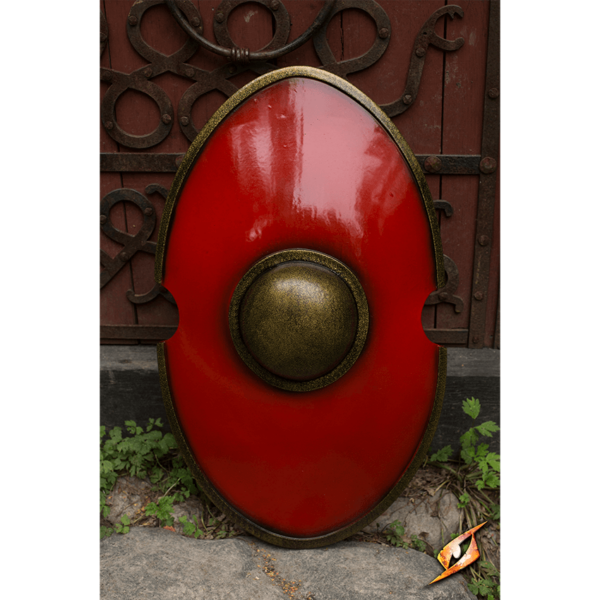 Red Elliptical LARP Shield