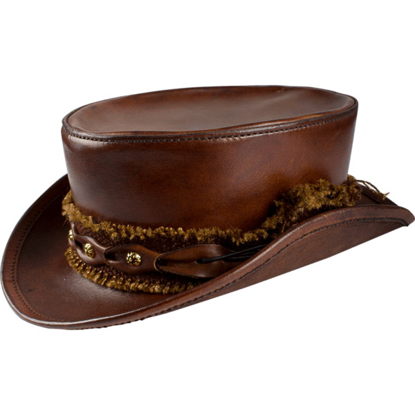 Leather Top Hat
