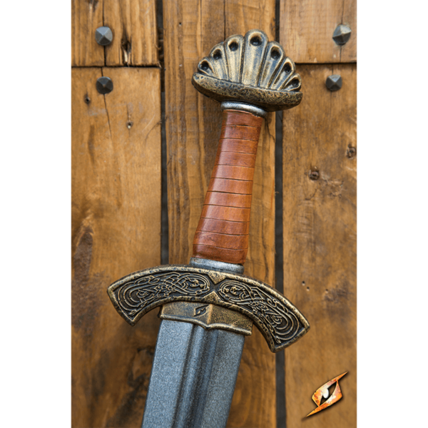 Carved Hilt Viking Short LARP Sword